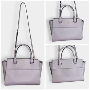 Kate Spade Grove Street Lana Satchel Tote Bag Purple Lilac Lavender Crossbody